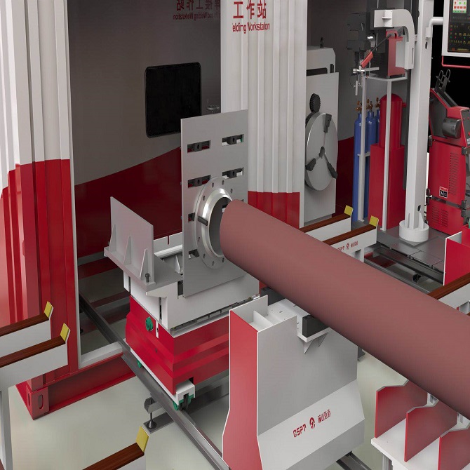 Solution complète de fabrication de bobine de tuyau de type conteneurisé pour l'usine à gaz d'acier au carbone